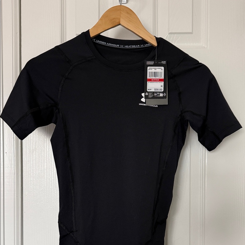 Under Armour Black Men’s Armour HeatHear Compression Short Sleeve T-Shirt